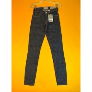 Everlane Mid-Rise Skinny Jeans Womens 23 Tall Dark Indigo Denim 5 Pockets NWT